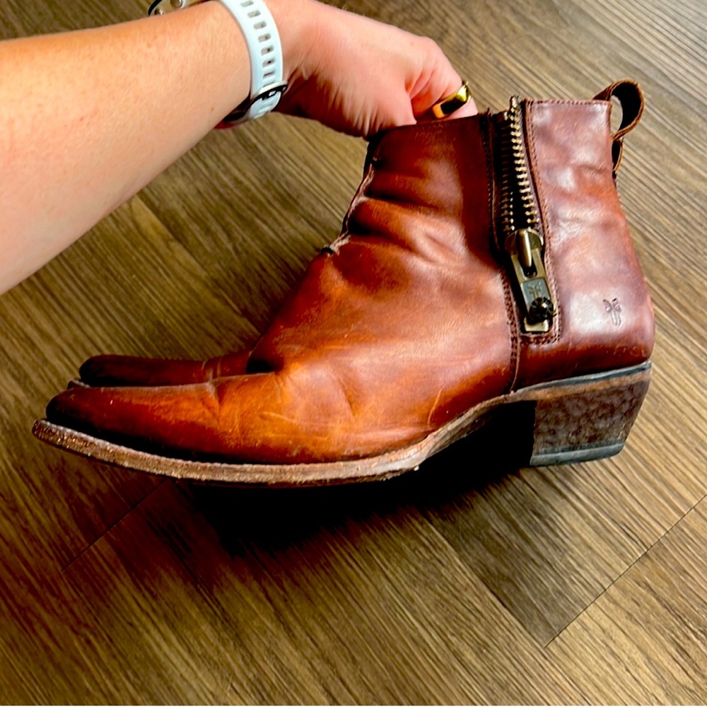 FRYE western style ankle bootie